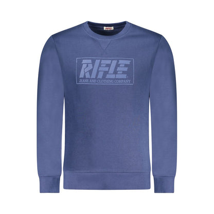 Gewehrblauer Baumwollpullover für Herren