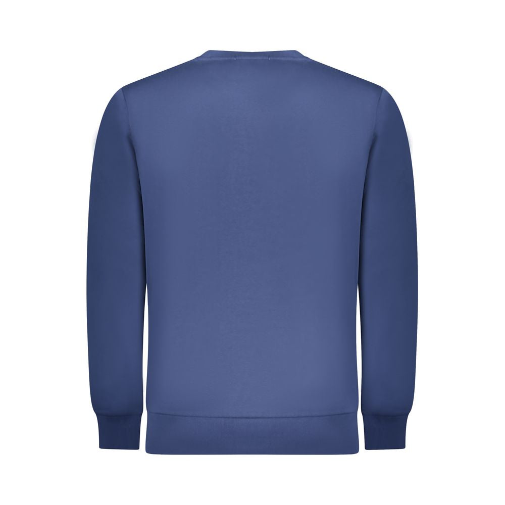 Gewehrblauer Baumwollpullover für Herren