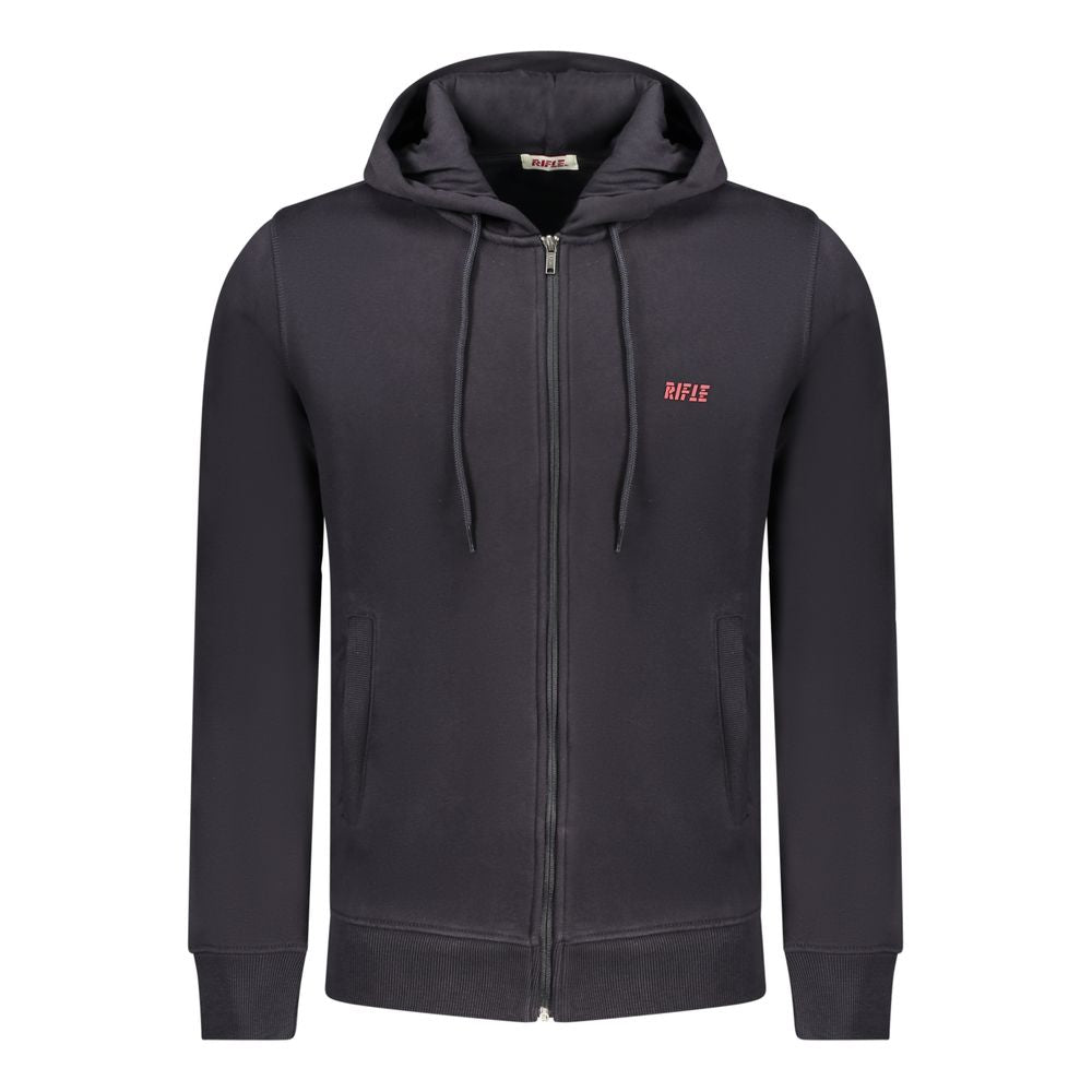 Gewehrblauer Baumwollpullover für Herren
