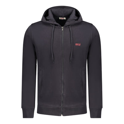 Gewehrblauer Baumwollpullover für Herren