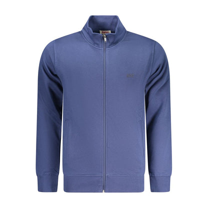 Gewehrblauer Baumwollpullover für Herren