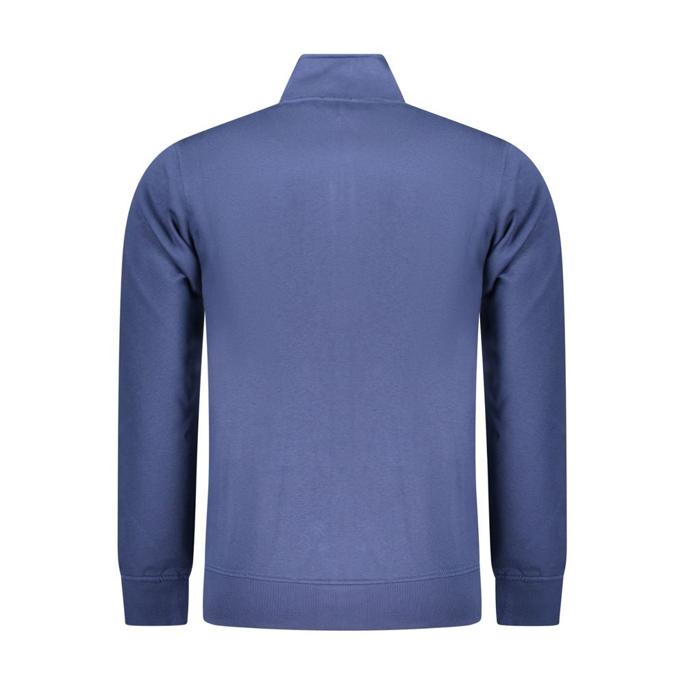 Gewehrblauer Baumwollpullover für Herren