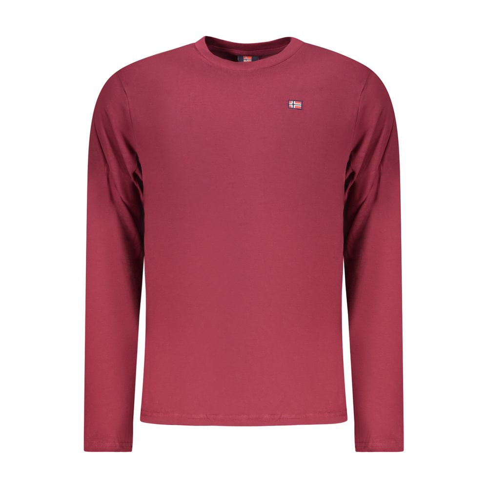 Norwegen 1963 Rotes Baumwoll-Herren-T-Shirt