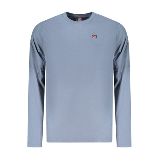 Norwegen 1963 Blaues Baumwoll-T-Shirt für Herren