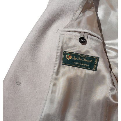 Beige Wolljacke für Herren, Made in Italy
