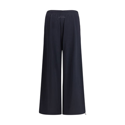 MM6 Black Polyester Athletic Pants