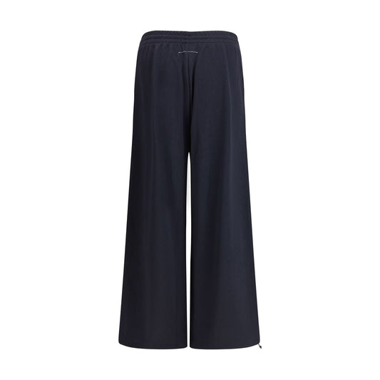 MM6 Black Polyester Athletic Pants