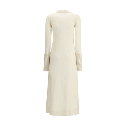 SA SU PHI White Cashmere Casual Dress