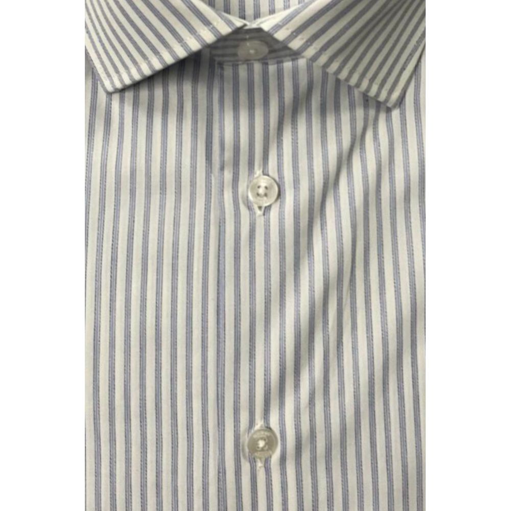 Baldinini Trend Light Blue Cotton Men Shirt