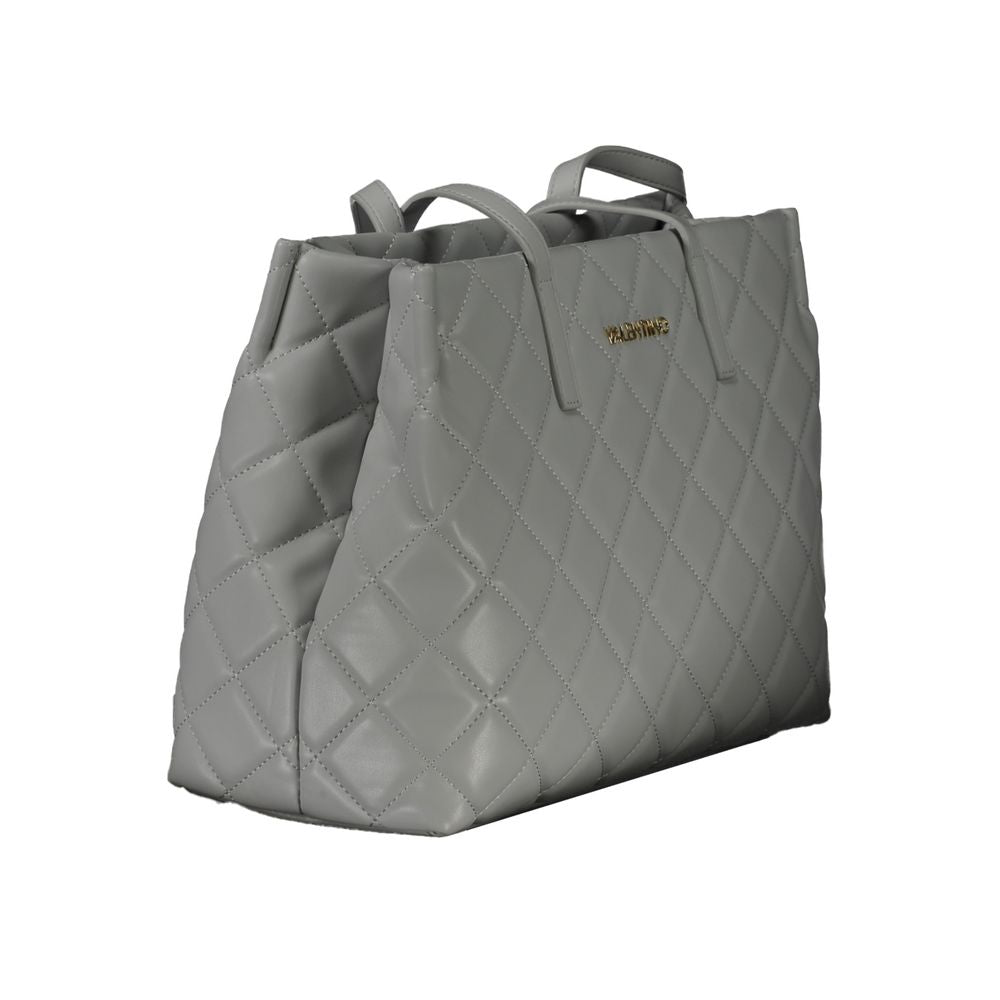 Mario Valentino Graue Polyethylen-Handtasche