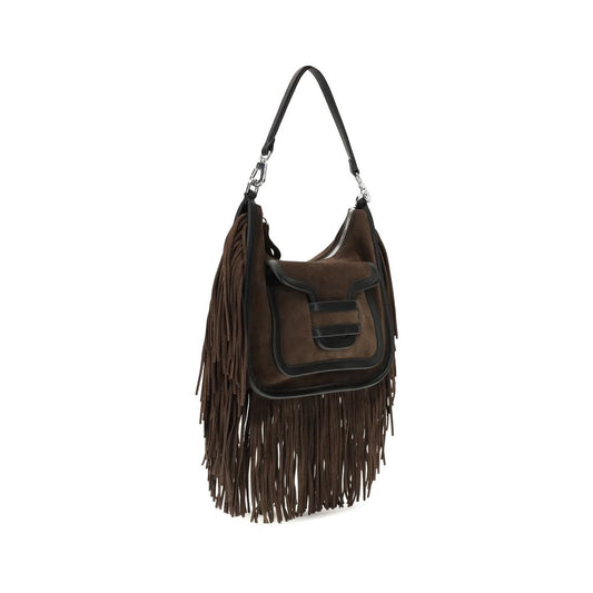 Pierre Hardy Brown Calf Leather Bos Taurus Shoulder Bag