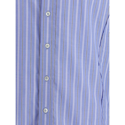 Margiela Blue Cotton Pattern Shirt