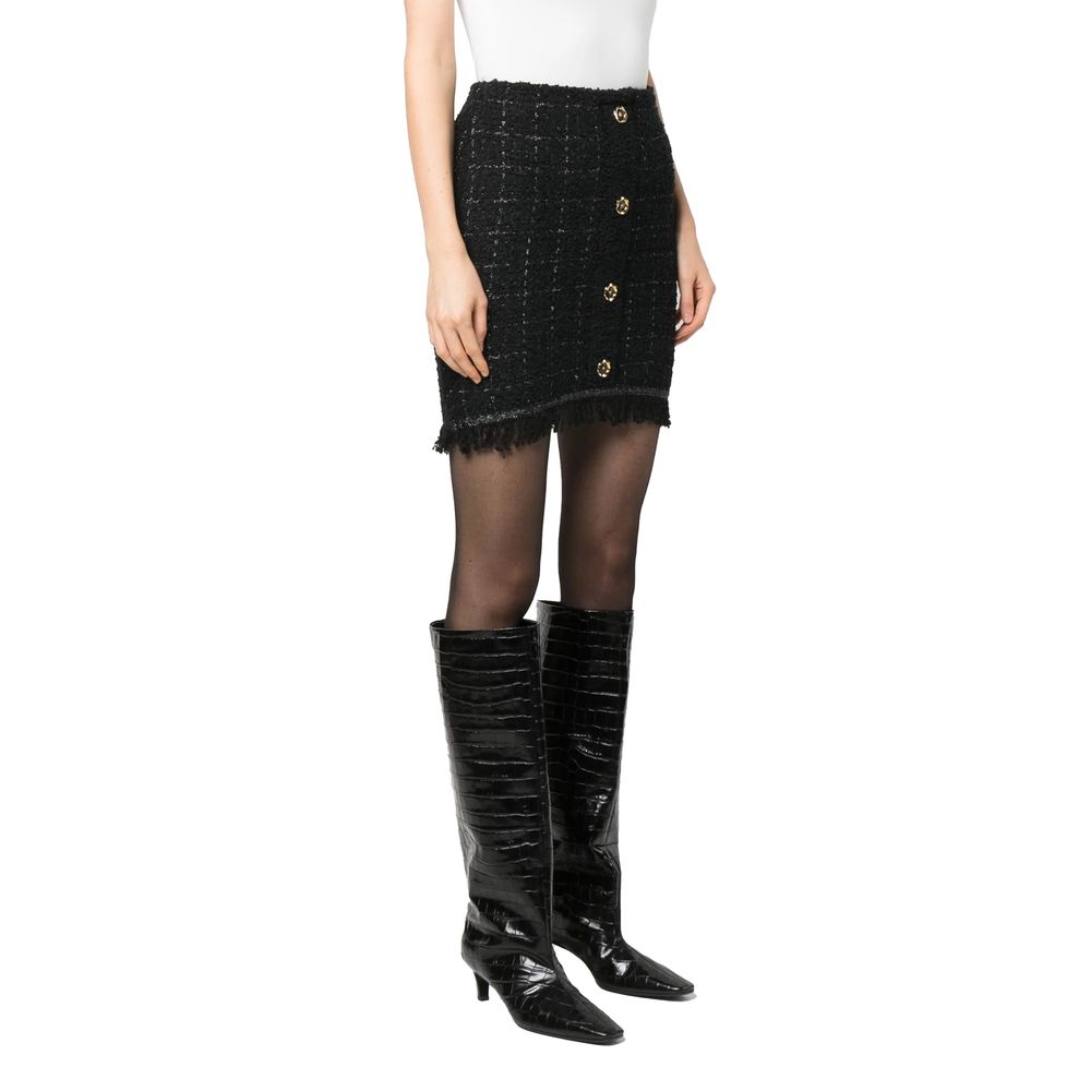 PINKO Schwarzer Polyesterrock