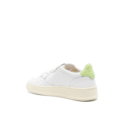 Autry – Weiße niedrige Leder-Sneaker