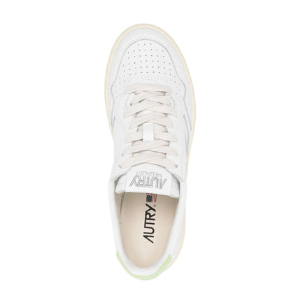 Autry – Weiße niedrige Leder-Sneaker