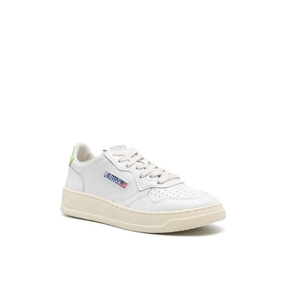 Autry – Weiße niedrige Leder-Sneaker