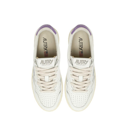 Autry – Weiße niedrige Leder-Sneaker