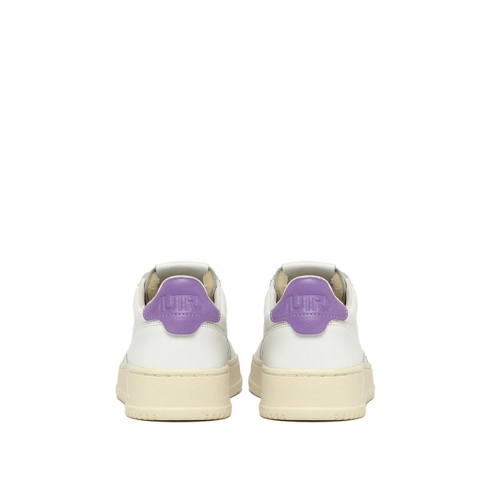 Autry – Weiße niedrige Leder-Sneaker