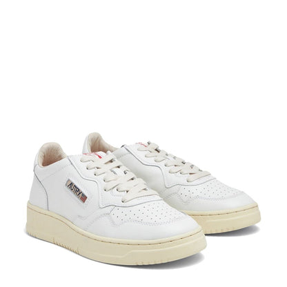 Autry – Weiße niedrige Leder-Sneaker