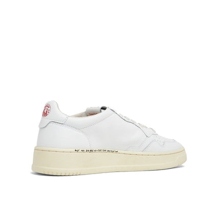 Autry – Weiße niedrige Leder-Sneaker