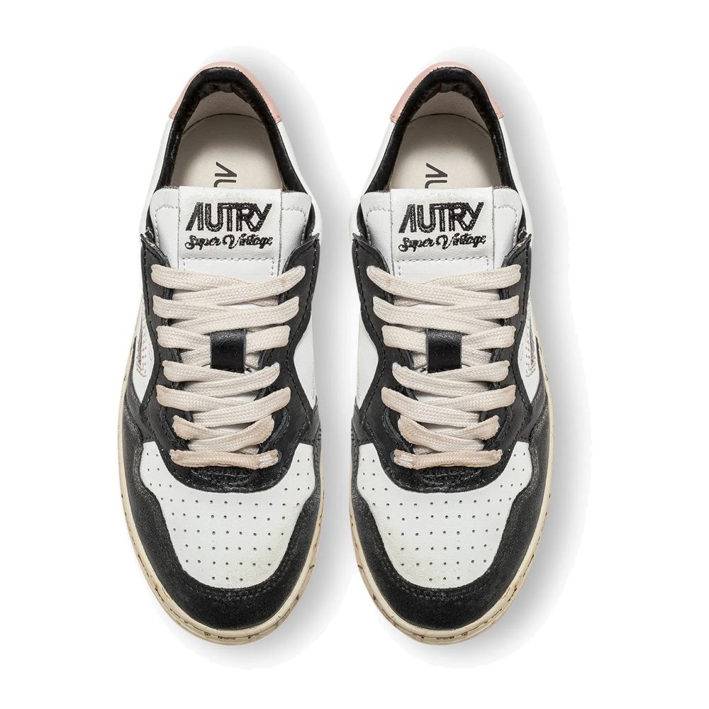 Autry – Weiße niedrige Leder-Sneaker