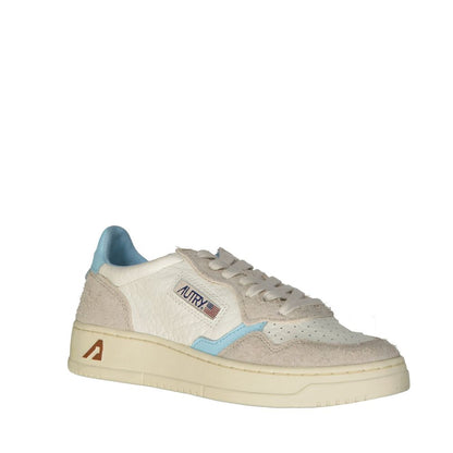 Autry – Weiße niedrige Leder-Sneaker