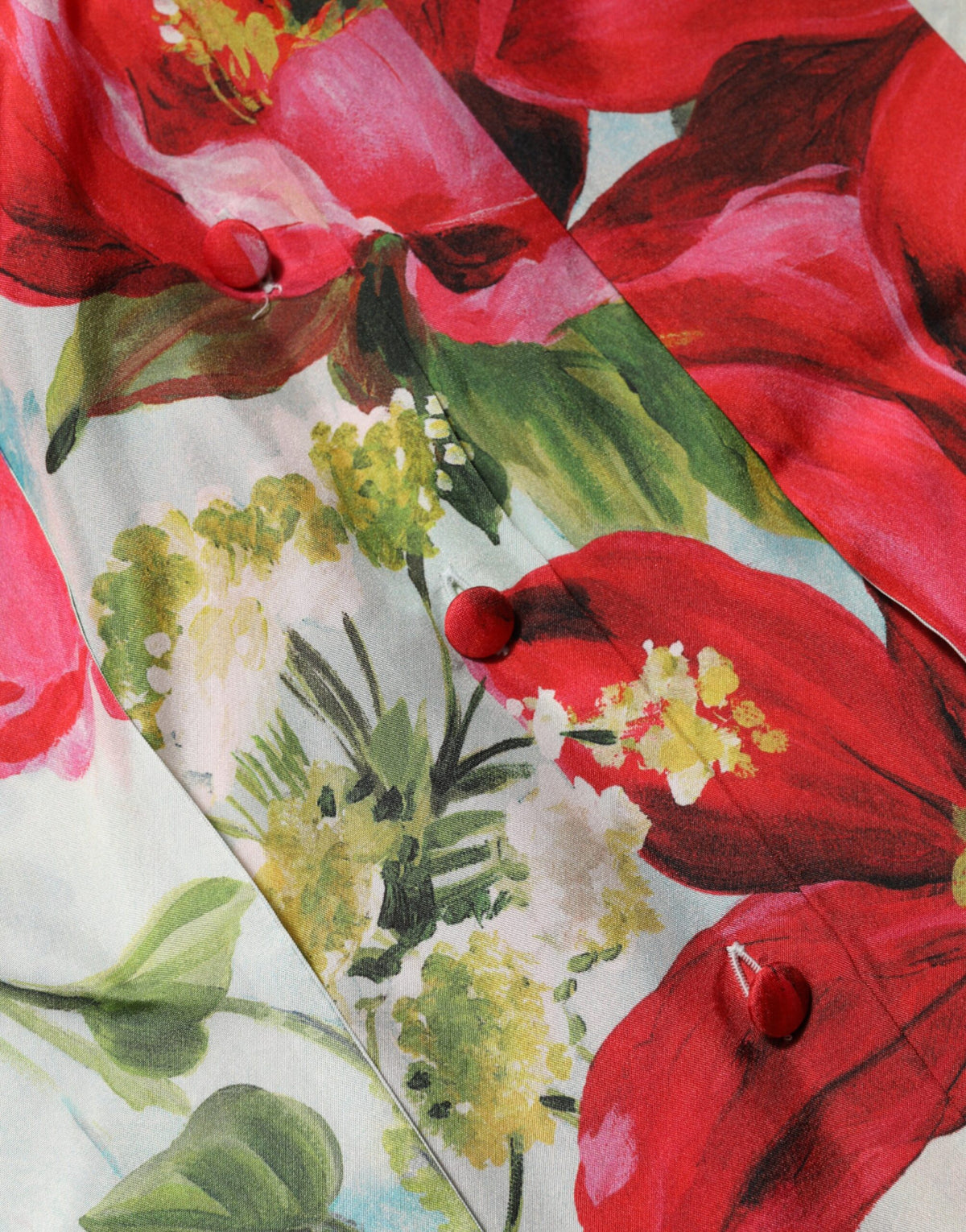 Dolce & Gabbana Multicolor Floral Long Sleeves Blouse Top