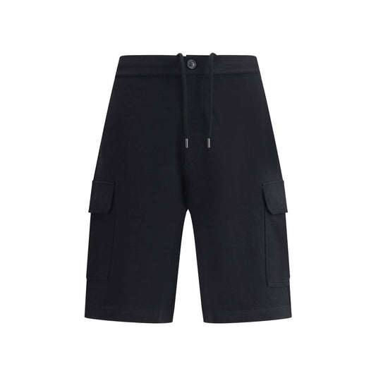 Brunello Cucinelli Black Cotton Bermuda Shorts