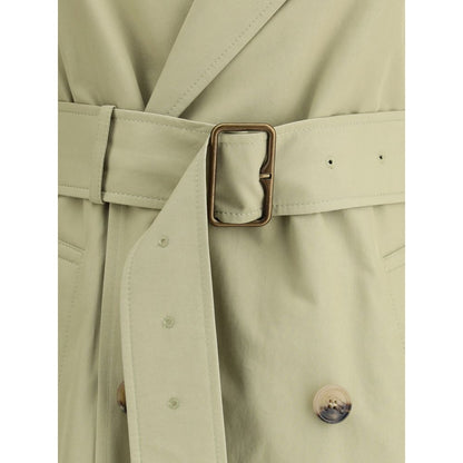 Burberry Beige Cotton Trench Coat