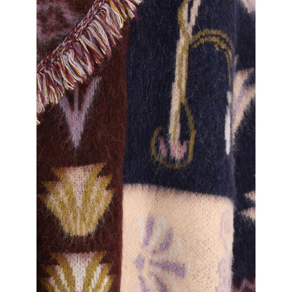 Forte_Forte Multicolor Alpaca Vicugna Pacos Cardigan