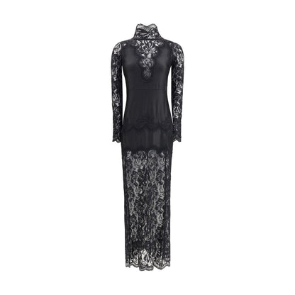 Rabanne Black Polyamide Long Dress