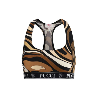 Emilio Pucci Multicolor Polyamide Sport Bra