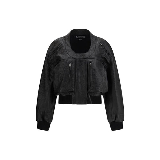 Jacquemus Black Lamb Leather Clothing