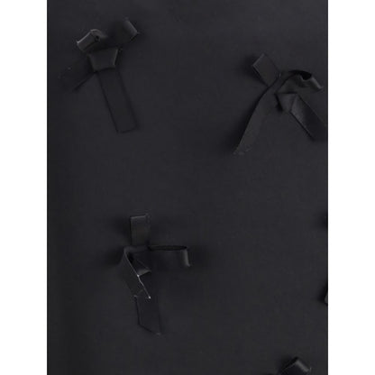 Jil Sander Black Acetate Midi Skirt