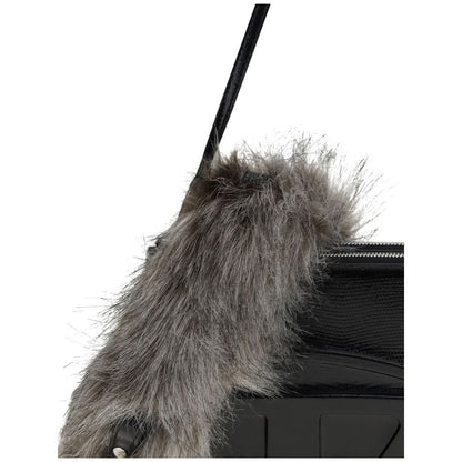 Diesel Black Calf Leather Bos Taurus Shoulder Bag