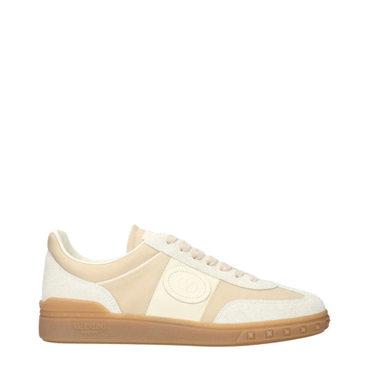 Valentino Garavani Beige Fabric Low Top Sneakers