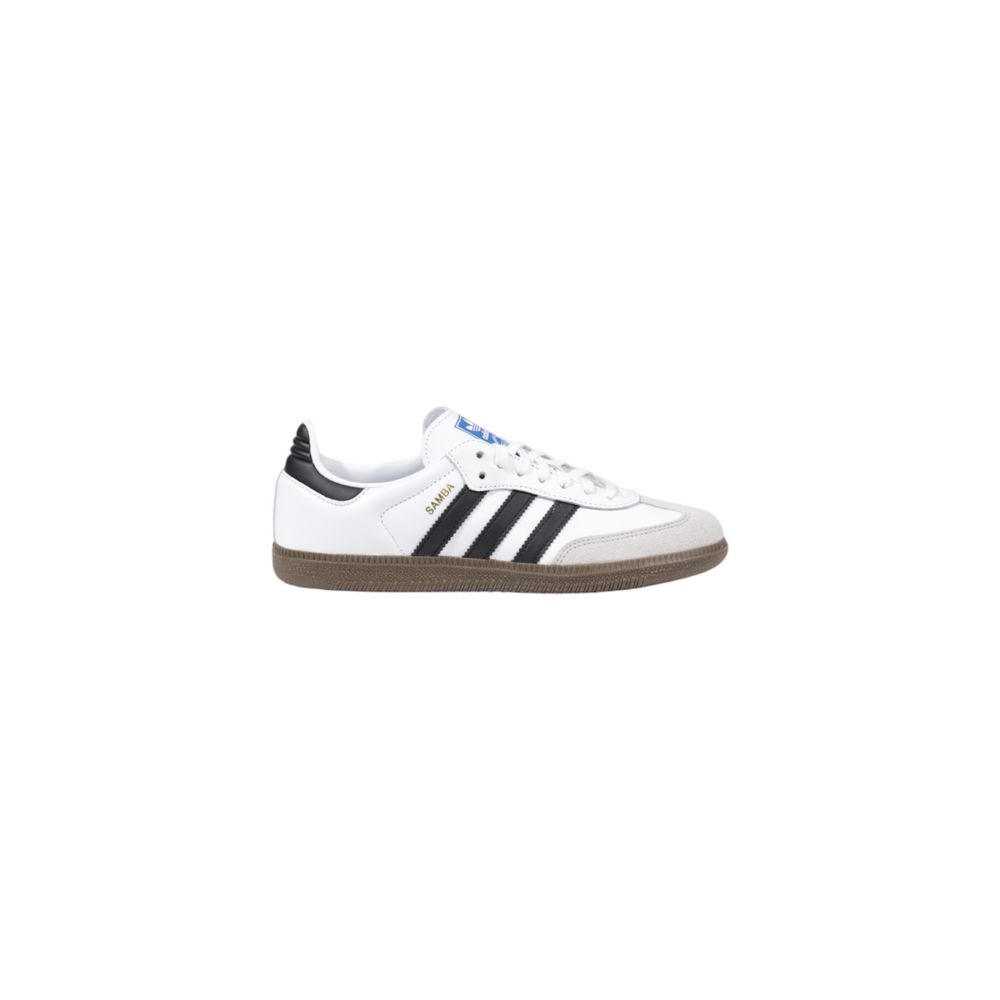 Adidas White Leather Athletic Sneakers