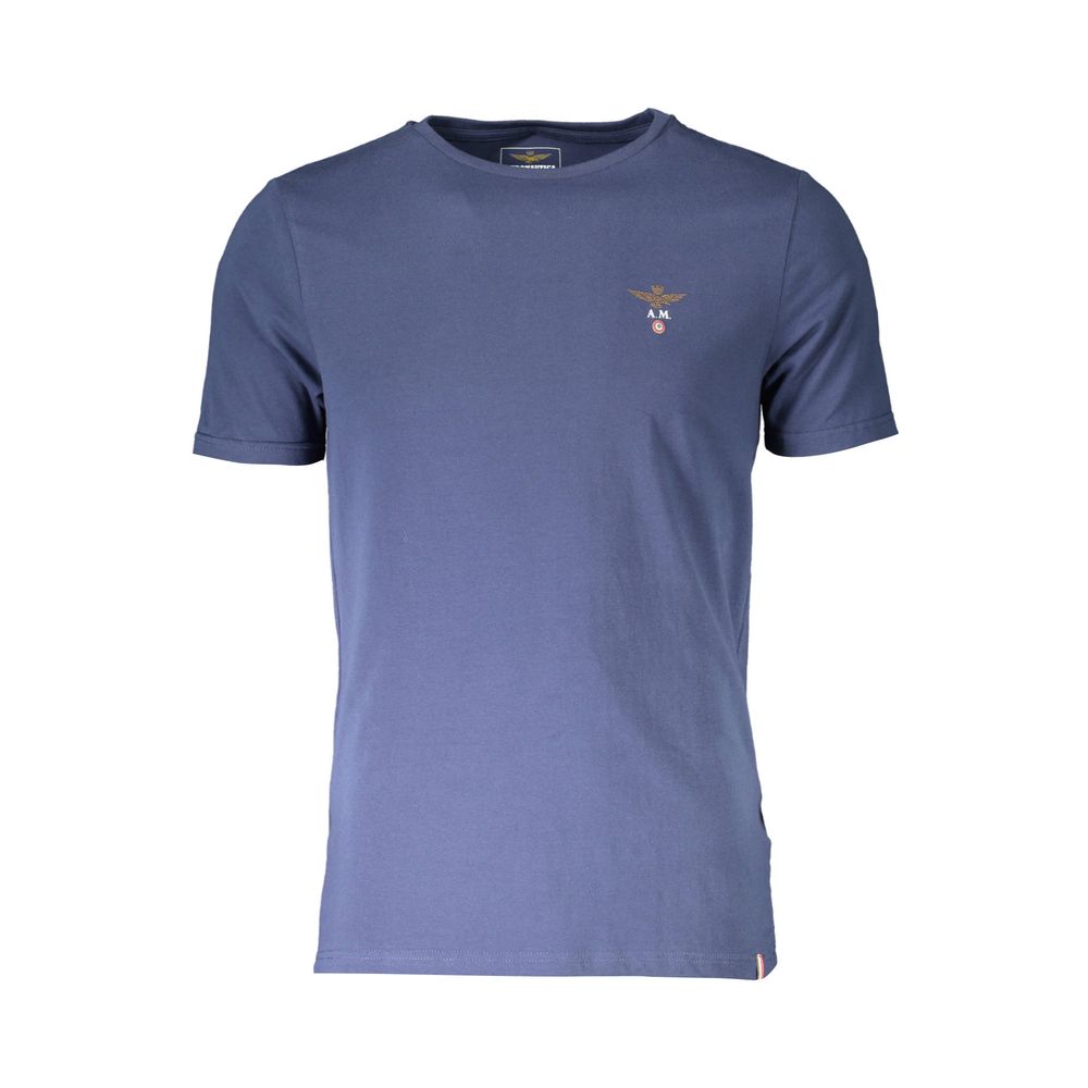 Aeronautica Militare Blu Cotton Men T-Shirt