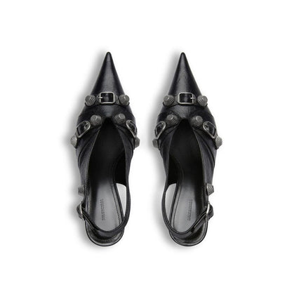 Balenciaga Black Calfskin High Heel Pumps