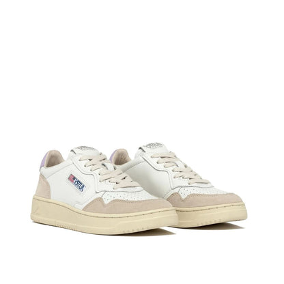 Autry White Leather Low Top Sneakers