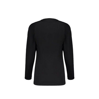 Moschino Couture Black Cotton Long Sleeve T-Shirt