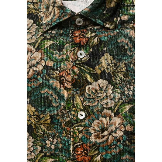 Bagutta Multicolor Cotton Men Shirt