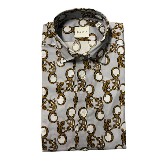 Bagutta Multicolor Cotton Men Shirt