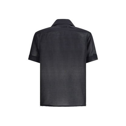 Magliano Black Cotton Shortsleeve Shirt