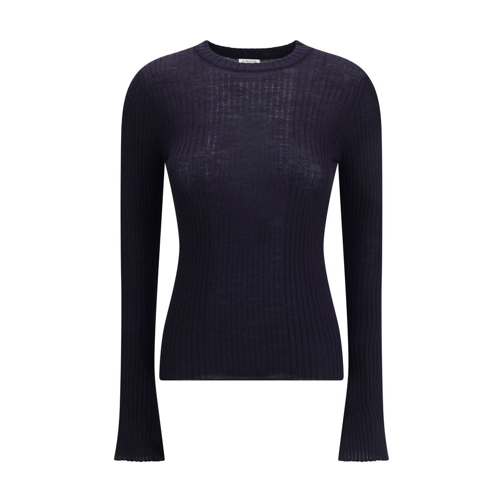 Cruna Blue Wool Sweatshirt