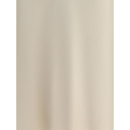 Brunello Cucinelli Cream Acetate Midi Skirt