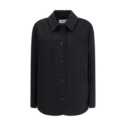Lardini Black Fleece Wool Clothing