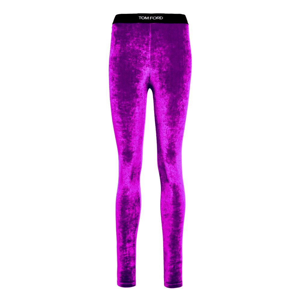 Tom Ford Purple Viscose Leggings