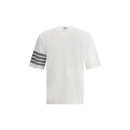 Thom Browne White Cotton T-Shirt