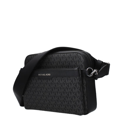 Michael Kors Black Fabric Crossbody Bag